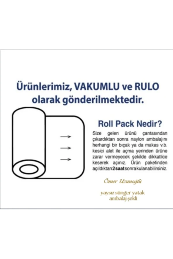 70X140X10 Beyaz Kumaş Yaysız Sünger Yatak