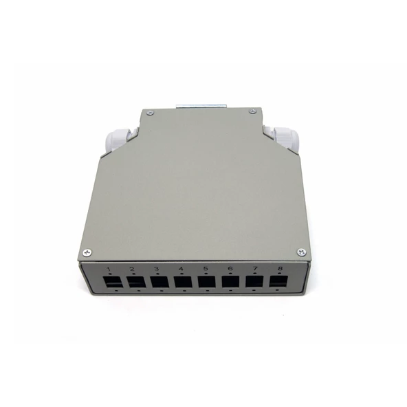 Beek DIN-Ray için Ek Kutusu, 8 x LC/Duplex Coupler için<br>Beek Din Rail Distribution Box for 8 LC/DX Couplers