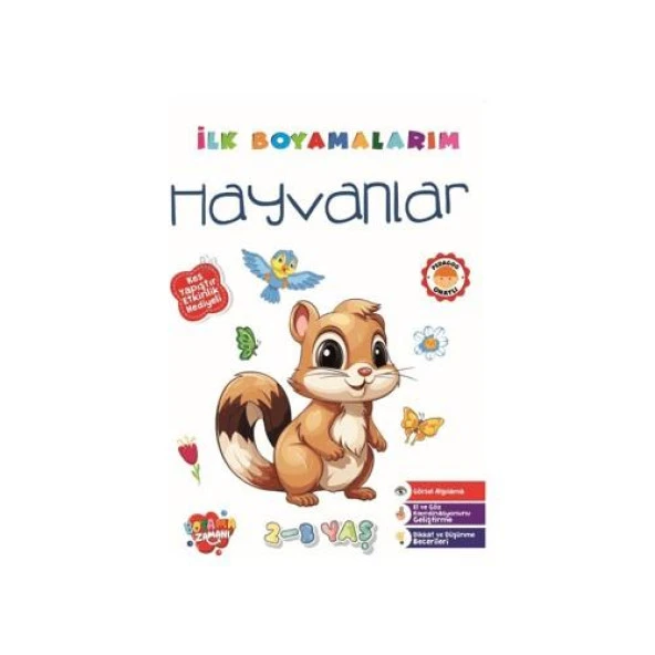 Boyama Zamanı İlk Boyamalarım – Hayvanlar