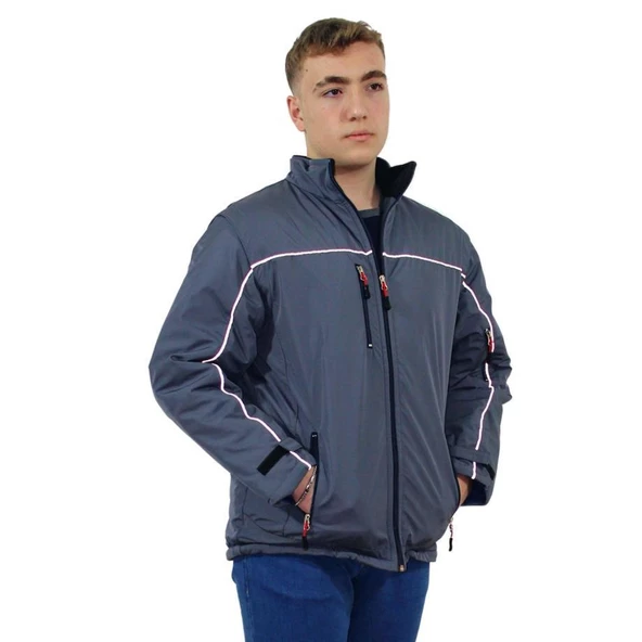 Persmont ÇK04 Gri Çıkma Kol Kaban  3XL
