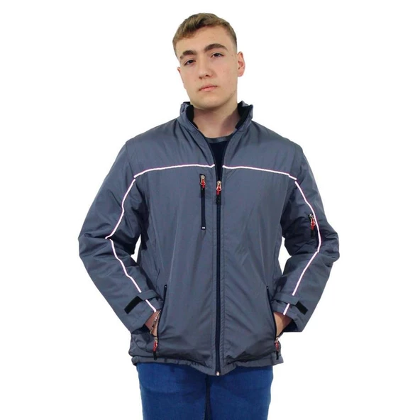 Persmont ÇK04 Gri Çıkma Kol Kaban  3XL - 2