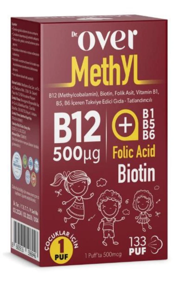 Dr. Over Methyl B12 Plus 500 mcg 20 ml