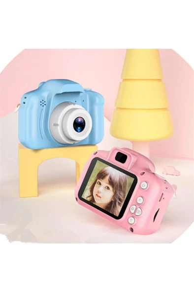 Torima Mavi Renk CMR7 + SD Card Hediyeli 1080p Hd Çocuk Kamera Dijital Fotoğraf Makinesi - 4