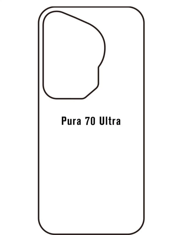 Rova Hua Pura 70 Ultra Uyumlu Ön+Arka Body Şeffaf Ultra Koruyucu Nano Jelatin - 3