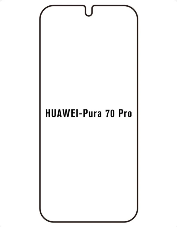 Rova Hua Pura 70 Pro Uyumlu Ön+Arka Body Şeffaf Ultra Koruyucu Nano Jelatin - 2