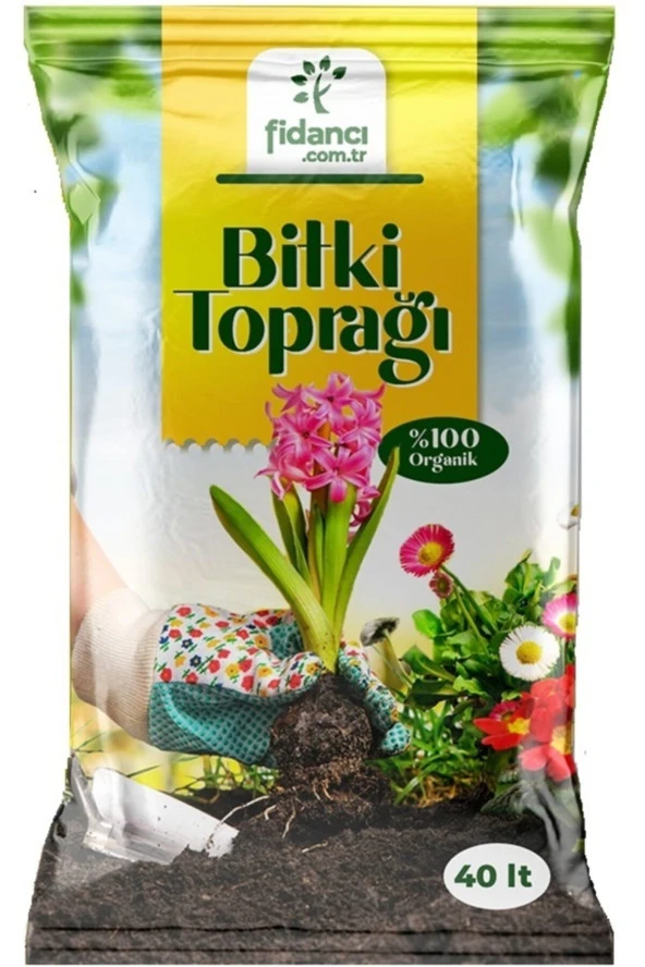 40 Litre Torf Bitki Toprağı Çiçek Toprağı Perlit Cocopeat Katkılı Fidancı