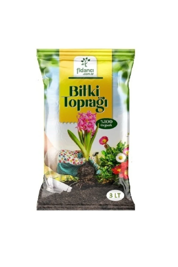 3 Litre Torf Bitki Toprağı Çiçek Toprağı Perlit Cocopeat Katkılı Fidancı