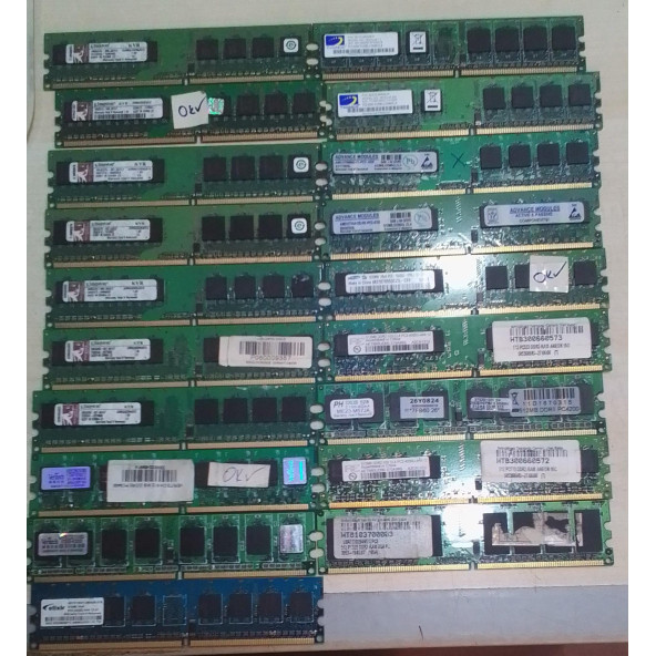 512MB DDR2 PCRAM 533/667 RESİMDEKİ MARKALARDA..ADET SATIŞIDIR..