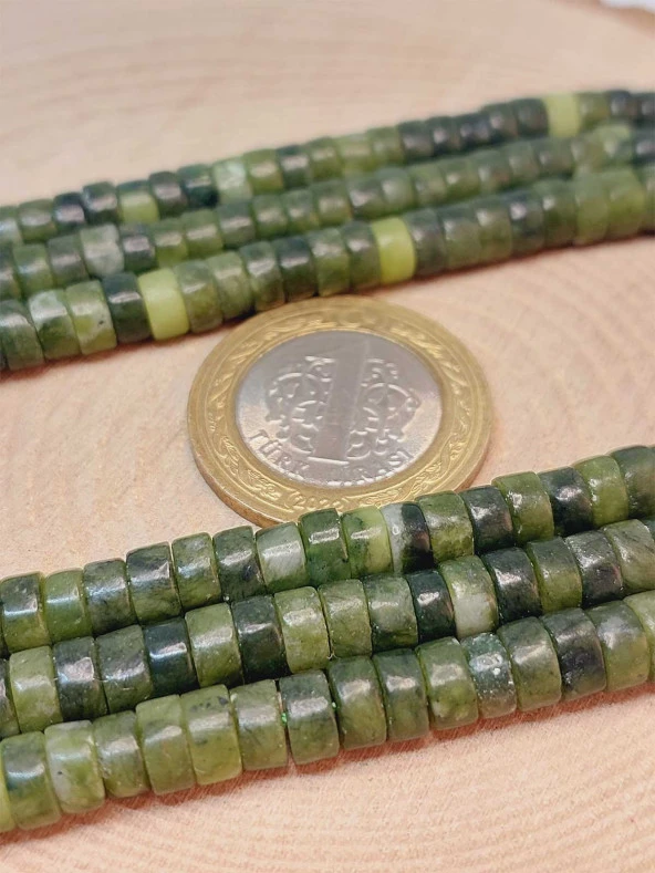 Yeşim Taşı Şekilli 3x6mm Dizi (49338) - Resim 2