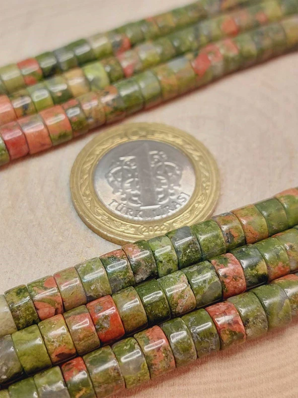 Unakit Taşı Şekilli 3x6mm Dizi (49340) - Resim 2