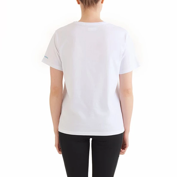 Columbia CSC Gem Wisterian Kadın Kısa Kollu T-shirt Beyaz CS0367-100 - Resim 2