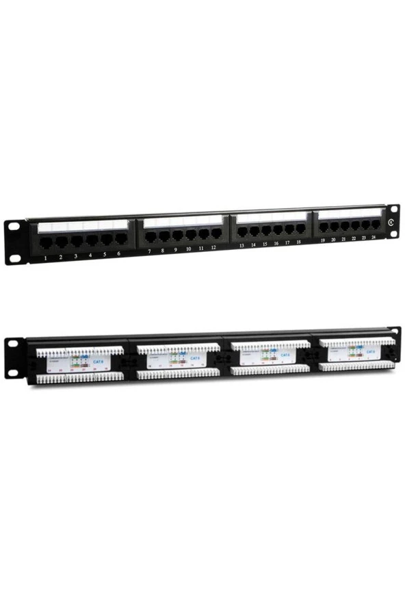 Powermaster Pm-4494 24 Lü Utp Cat6 Patch Panel