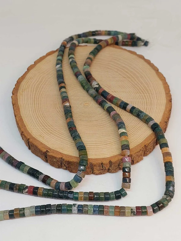 Akik Taşı Şekilli 3x6mm Dizi (49344) - Resim 3