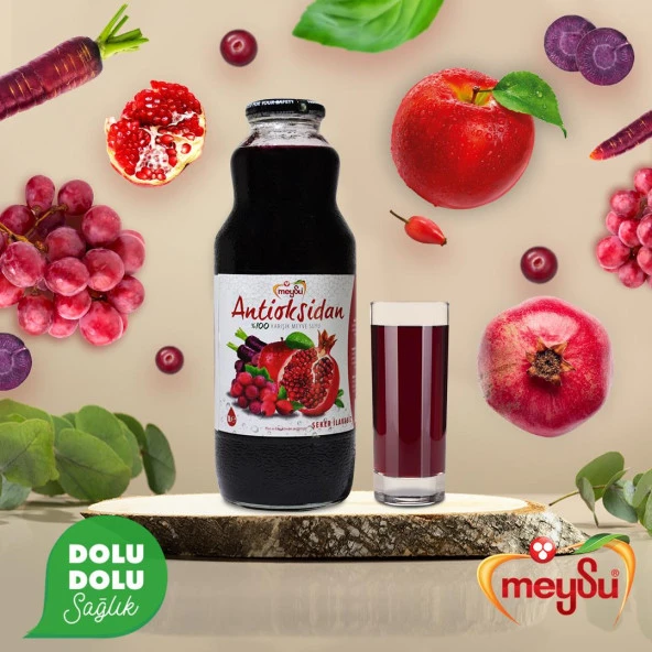 Meysu Antioksidan %100 Karışık Meyve Suyu 1 Lt