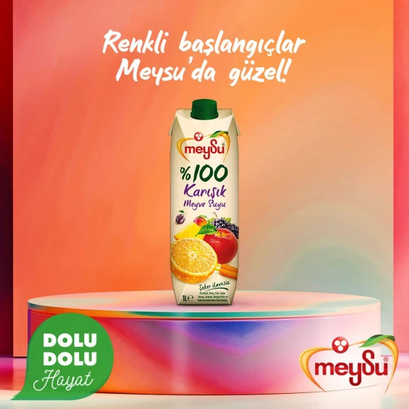 Meysu %100 Karışık Meyve Suyu 1 Lt - Resim 4