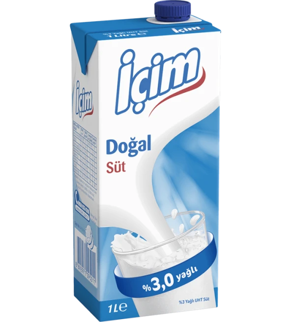 İçim Sade Yağlı Süt 1 Lt
