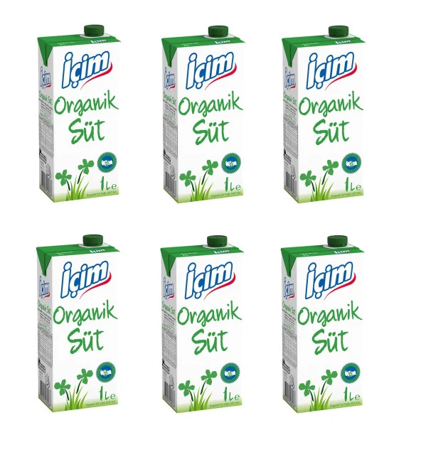 İçim Organik Süt 1 Lt X 6 Adet