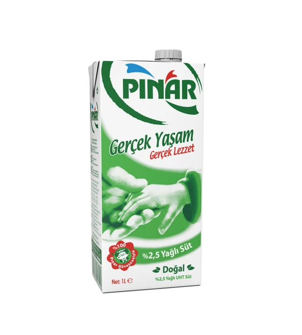 Pınar %2,5 Yağlı Süt 1 Lt