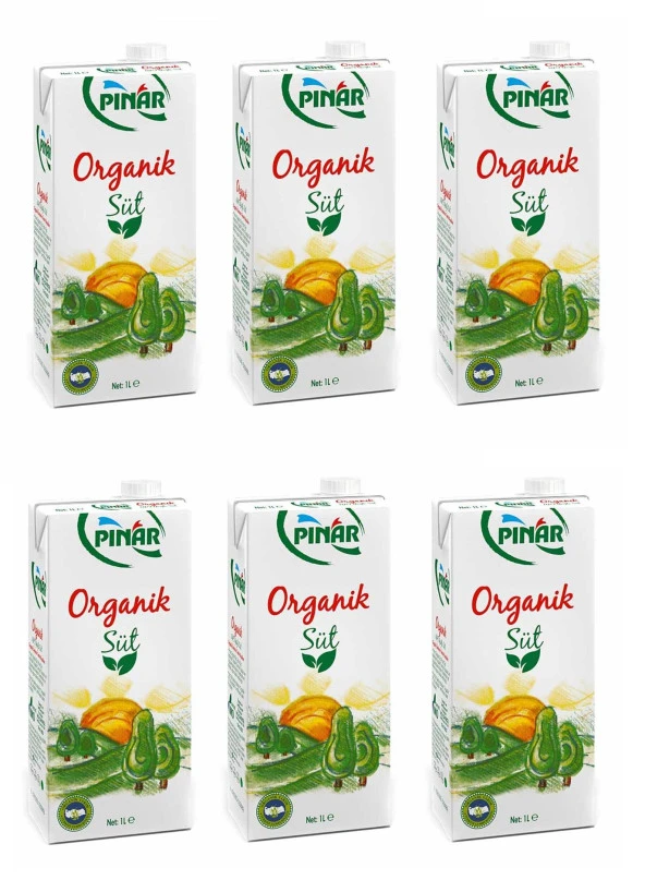 Pınar Organik Süt 1 Lt X 6 Adet