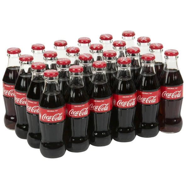 Coca Cola Kola Orijinal Tat Cam 200 Ml X 24 Adet
