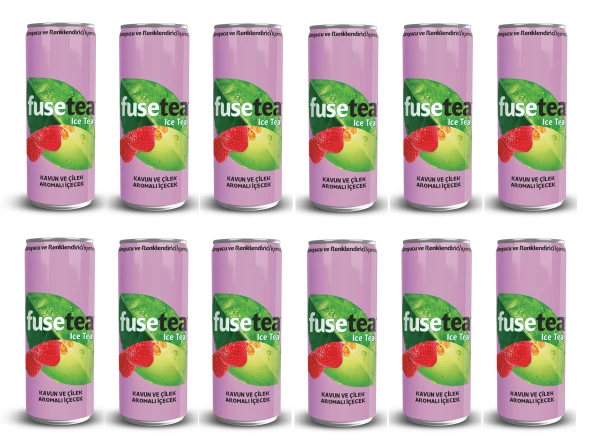 Fuse Tea Kavun Ve Çilek Aromalı Soğuk Çay 330 Ml X 12 Adet