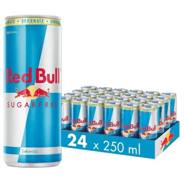 Red Bull Enerji İçeceği Şekersiz 250 Ml X 24 Adet