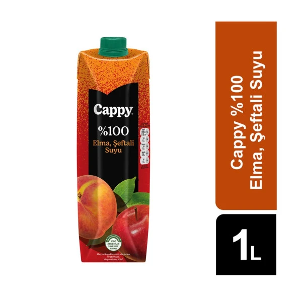 Cappy %100 Elma - Şeftali Suyu 1 Lt