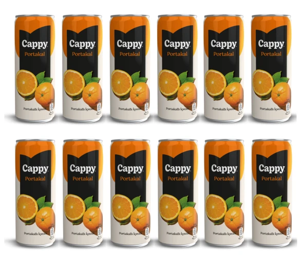 Cappy Bahçe Portakallı İçecek 330 Ml X 12 Adet