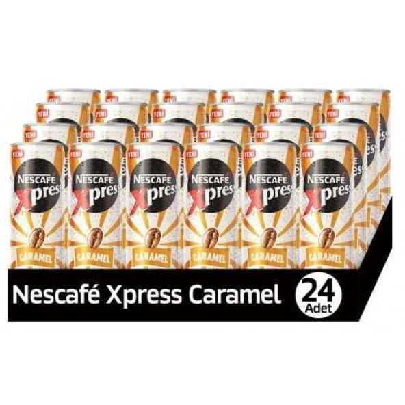 Nescafe Xpress Caramel Aromalı Soğuk Kahve 250 Ml X 24 Adet