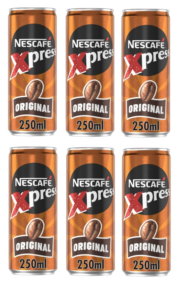 Nescafe Xpress Original Soğuk Kahve 250 Ml X 6 Adet