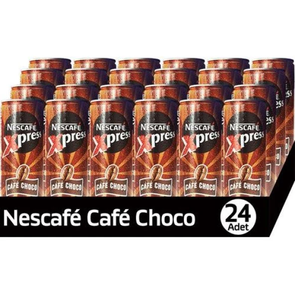 Nescafe Xpress Cafe Choco Soğuk Kahve 250 Ml X 24 Adet