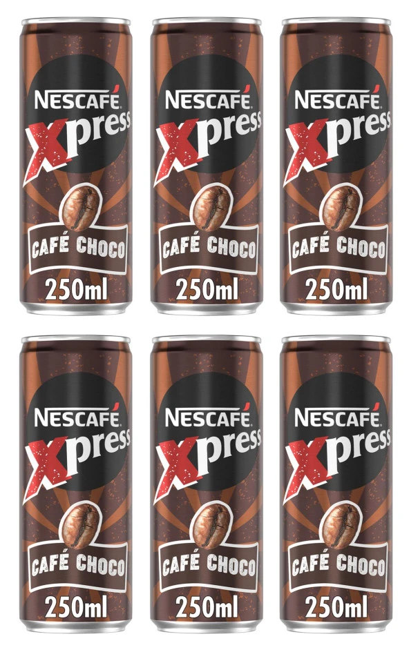 Nescafe Xpress Cafe Choco Soğuk Kahve 250 Ml X 6 Adet