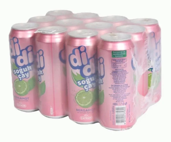 Çaykur Didi Bergamot Aromalı Soğuk Çay 500 Ml X 12 Adet