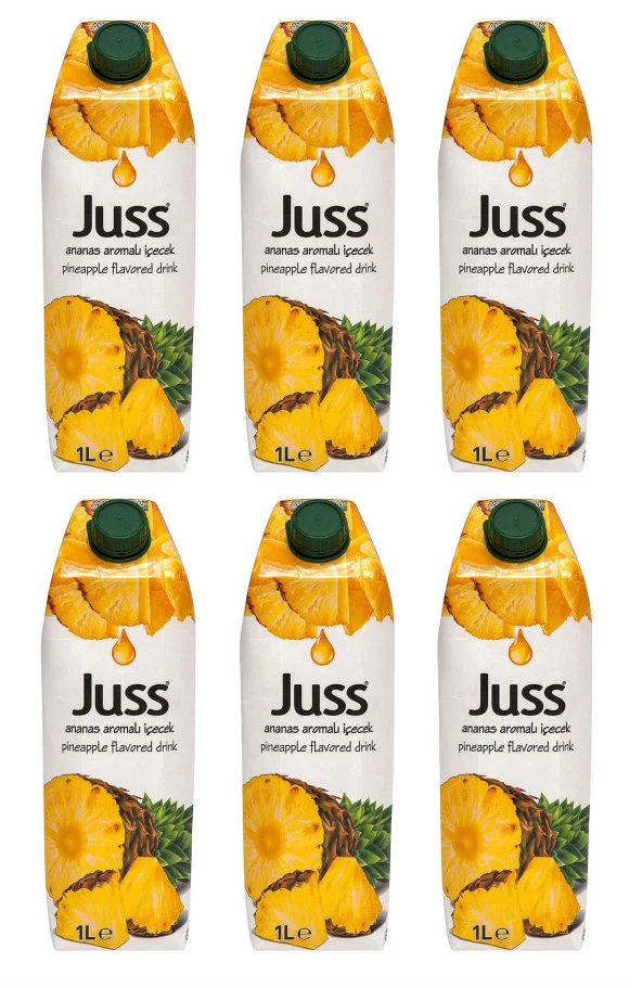 Juss Ananas Aromalı İçecek 1 Lt X 6 Adet