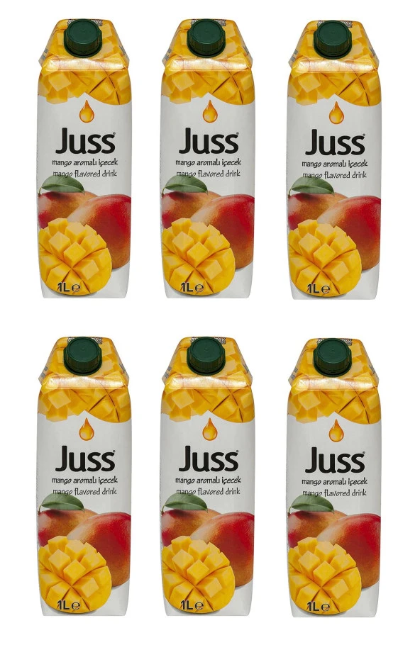 Juss Mango Aromalı İçecek 1 Lt X 6 Adet