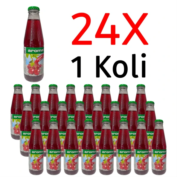 Aroma Vişneli İçecek Cam 200 Ml X 24 Adet