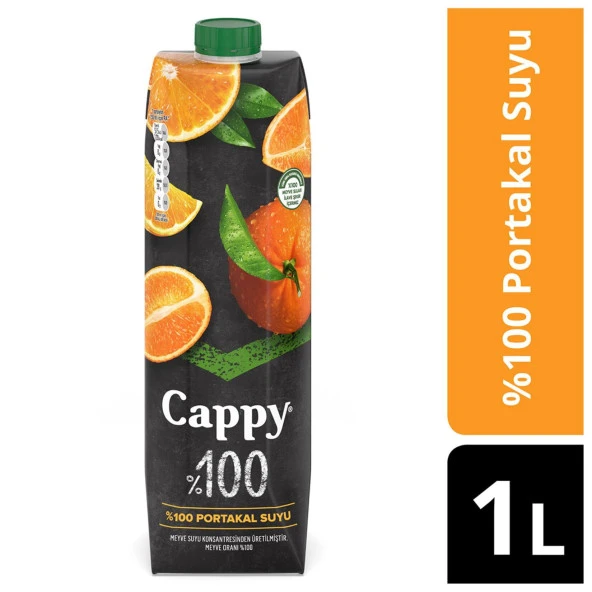 Cappy %100 Portakal Meyve Suyu 1 Lt