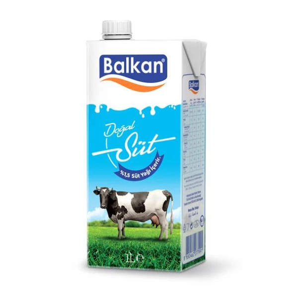 Balkan Süt Yarım Yağlı 1 Lt