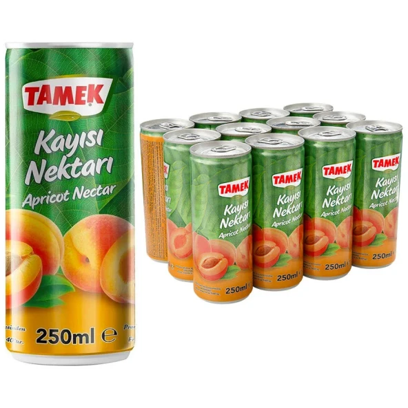 Tamek Kayısı Nektarı 250 Ml X 12 Adet