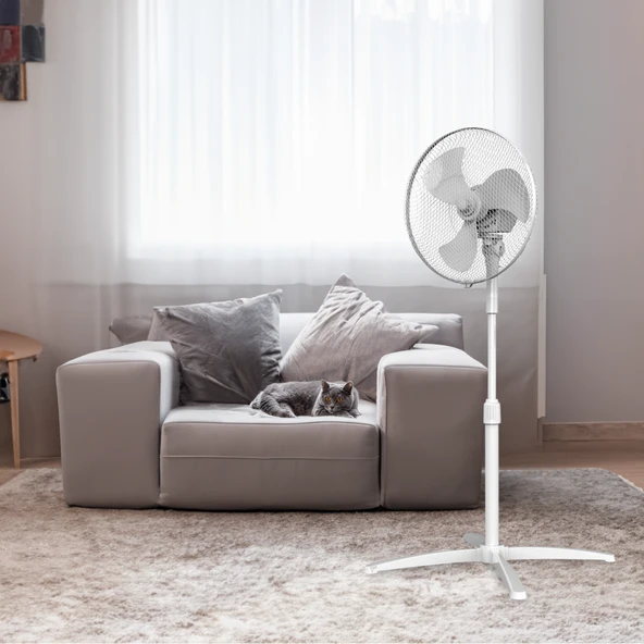 Kumtel KTF-290 Beyaz Vantilatör 16'' (3P) - Resim 5