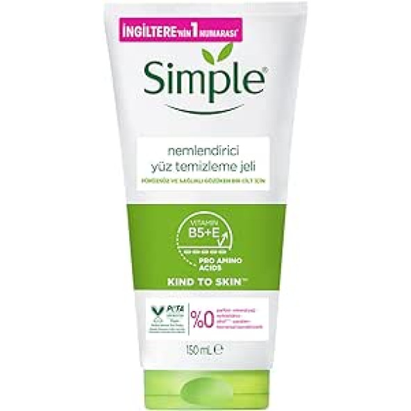 Simple Kind To Skin Nemlendirici Yüz Temizleme Jeli B5+E Vitamini