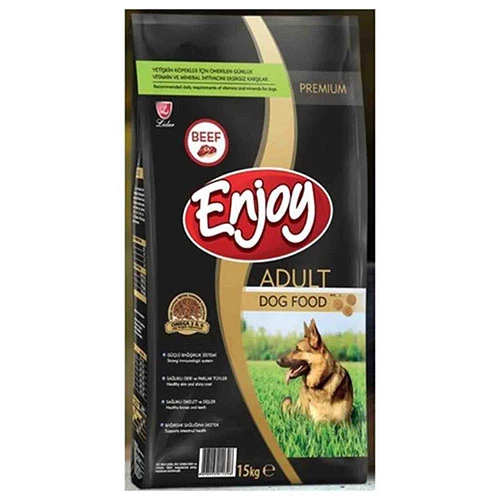 Enjoy Biftekli Yetişkin Köpek Maması 15 Kg