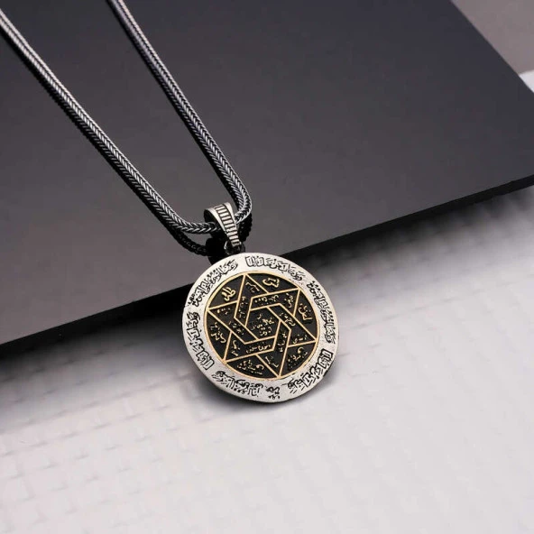 Himarry Gümüş İsmi Azam Duası Kolye - Resim 2