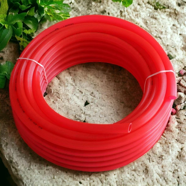 Bahçe Çeşme Su Hortumu İç Çap 1/2 Naturel Silikonlu Sulama Araç Yıkama Hortum 20 Metre - 8