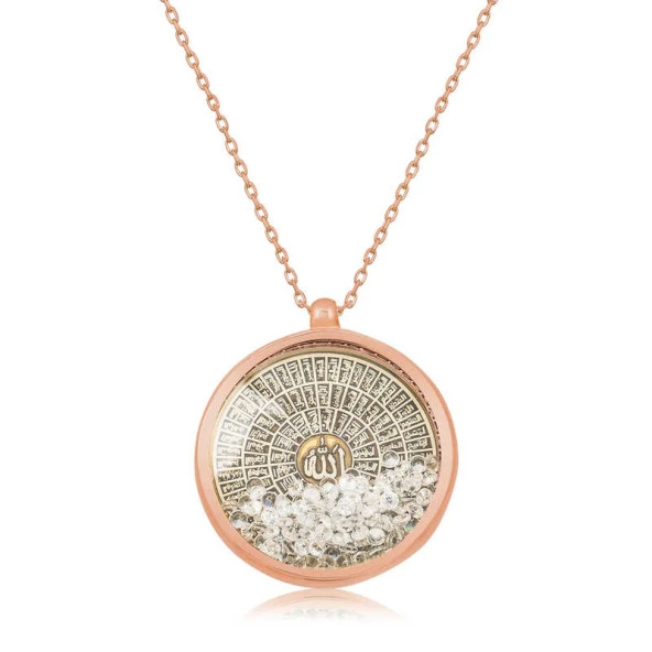 Himarry Gümüş Rose Esmaül Hüsna Bayan Kolye - 2