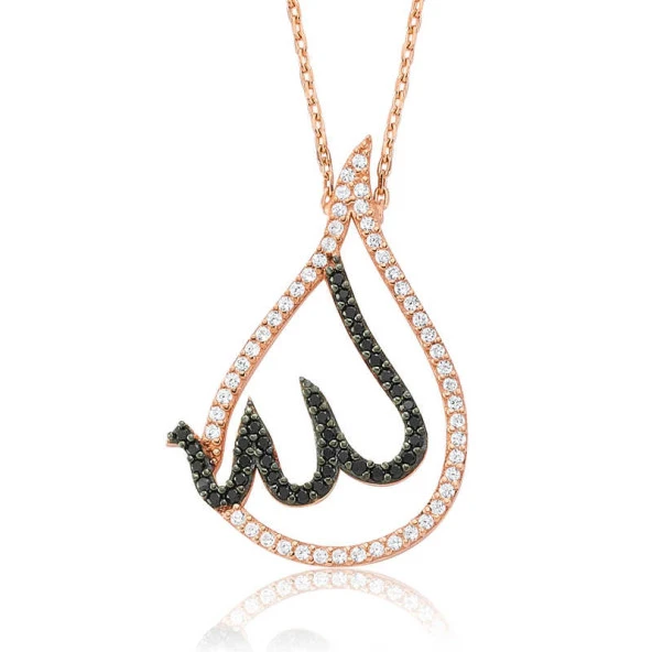 Himarry Gümüş Allah Yazılı Bayan Kolye