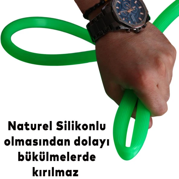 Bahçe Çeşme Su Hortumu İç Çap 1/2 Naturel Silikonlu Sulama Araç Yıkama Hortum 25 Metre - 2