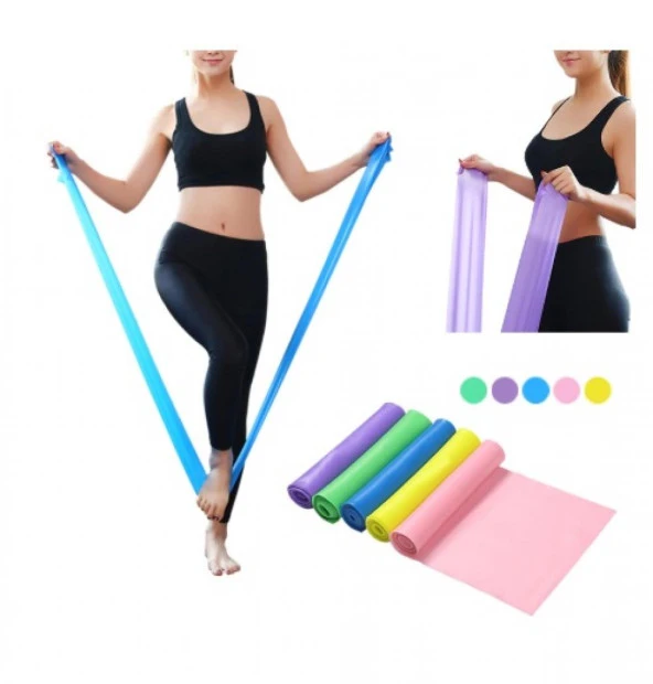 Himarry Mavi Pilates Lastiği SERT DİRENÇ PİLATES 120 CM*15 CM*0.55 MM