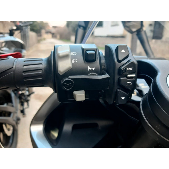 Brk robotics CFMOTO 250SR - 250NK Uyumlu Korna Basma Aparatı Renk:Gri - 5