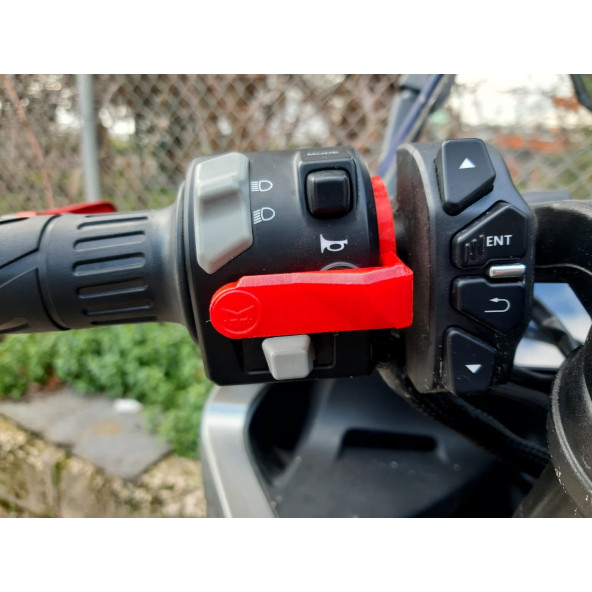 Brk robotics CFMOTO 250SR - 250NK Uyumlu Korna Basma Aparatı Renk:Gri - 9